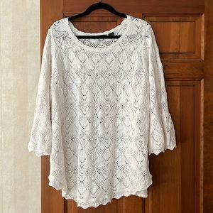 Jeanne Pierre crocheted sweater 3x